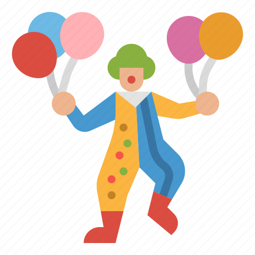 Birthday, clown, comedian, joker, party icon - Download on Iconfinder