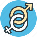 female gender, gender sign, gender symbols, heterosexual, male gender