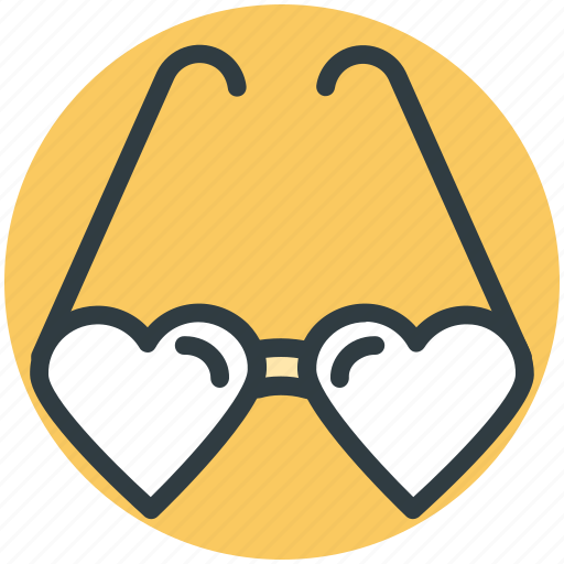 Eyeglass, glasses, heart glasses, spectacles, sunglasses icon - Download on Iconfinder
