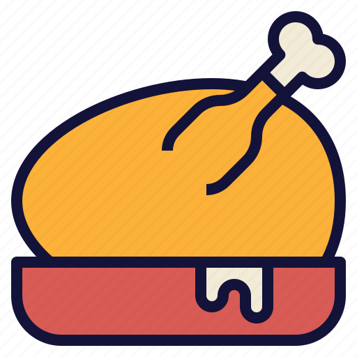 Chicken, food, roasted, thanksgiving, turkey icon - Download on Iconfinder
