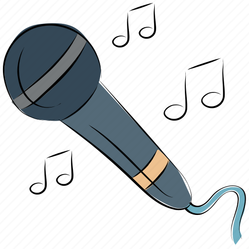 Colloquially mic, melodic, mic, microphone, music, music notes, musical instrument icon - Download on Iconfinder