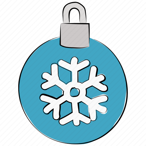 Christmas, christmas bauble, decoration, snowflake, xmas icon - Download on Iconfinder