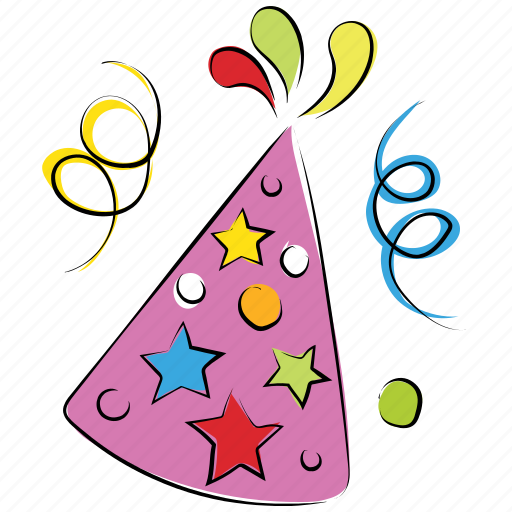 Birthday, cap, cone hat, decoration, hat, new year, party hat icon - Download on Iconfinder