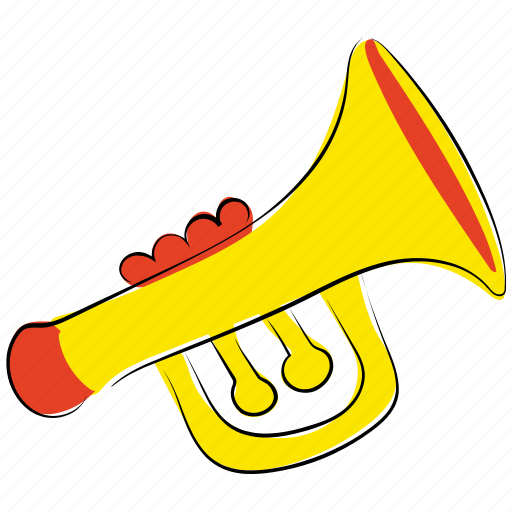 Horn, music, music equipment, sound, trombone, trumpet, tuba icon - Download on Iconfinder