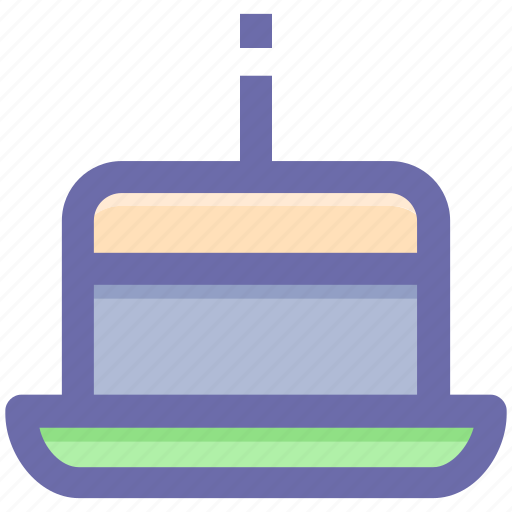 Birthday cake, cake, cake with candles, dessert, sweet icon - Download on Iconfinder