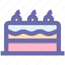 birthday cake, cake, cake with candles, dessert, sweet