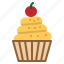 bakery, birthday, cupcake, dessert, muffin 