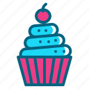 bakery, birthday, cupcake, dessert, muffin