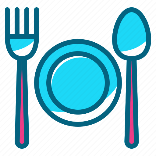 Cutlery, food, fork, plate, spoon icon - Download on Iconfinder