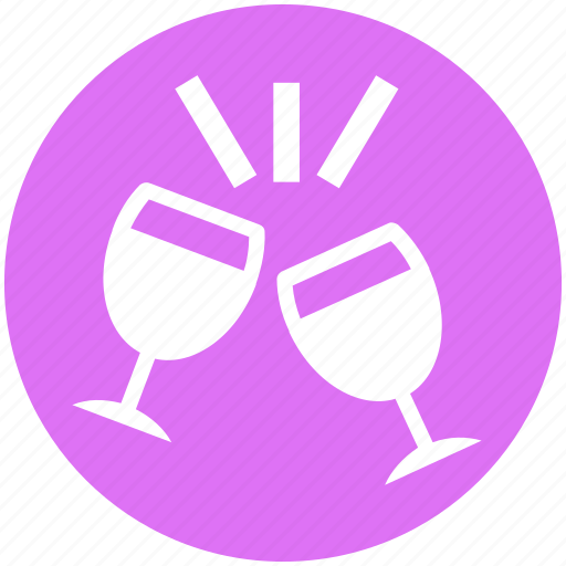 Alcohol, beverage, champagne, drink, toasting, wine glass icon - Download on Iconfinder