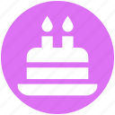 birthday cake, cake, cake with candle, dessert, sweet