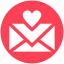 email, envelope, favorite, favorite email, heart, love message, message 