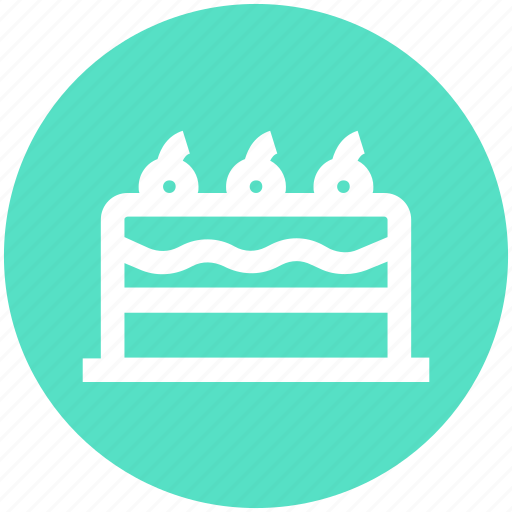 Birthday cake, cake, cake with candles, dessert, party cake, sweet icon - Download on Iconfinder