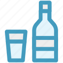 alcohol, alcoholic drink, beer bottle, bottle, glass, wine, wine bottle