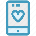 device, heart, love, mobile, phone, smartphone