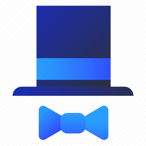 Bow tie, costume, hat, suit icon - Download on Iconfinder