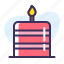 cake, celebration, eat, food, party, pink 