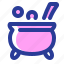 cauldron, boil, witch, magic, brew, pot 