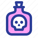poison, bottle, danger, potion, toxic, warning