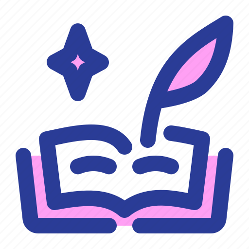 Write, book, knowledge, writing, feather, literature icon - Download on Iconfinder