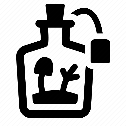 Potion, bottle, glass, plant, herb, pot icon - Download on Iconfinder
