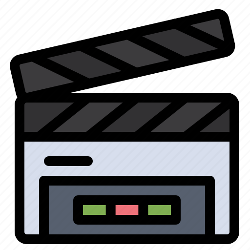 Clapboard, clapper, clapperboard, film, flap icon - Download on Iconfinder