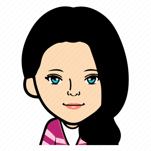 Cartoon, female, girl, person, profile, user, woman icon - Download on Iconfinder