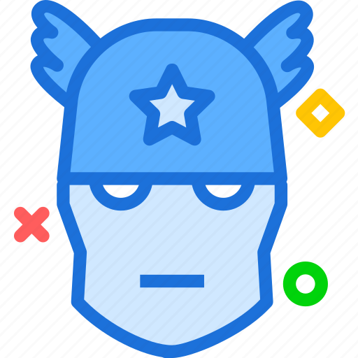 America, avatar, captain, character, movie, smileface, superhero icon - Download on Iconfinder