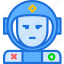 astronaut, avatar, character, cosmonaut, helmet, smileface, space 
