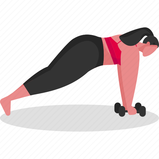 Exercise, woman, avatar, fitness, people illustration - Download on Iconfinder