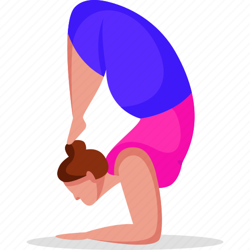 Yoga, exercise, woman, avatar, girl, female, fitness illustration - Download on Iconfinder