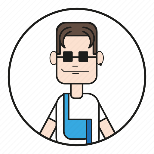 90s, cartoon, character, coll guy, cool, dude, dungarees icon - Download on Iconfinder