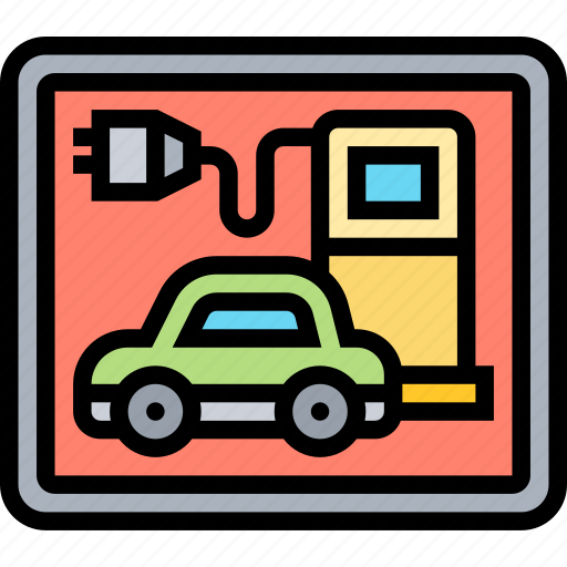 Charging, station, signboard, charger, service icon - Download on Iconfinder