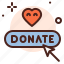 click, donate, heart, help, online 