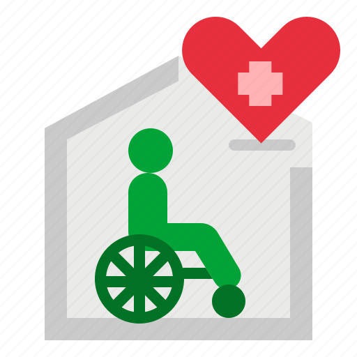 Charity, gestures, heart, home, hospice icon - Download on Iconfinder