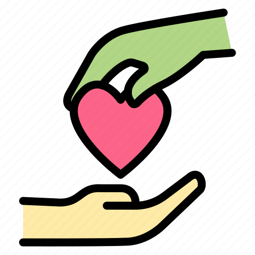 Charity, love, hand, donation, care, support, donate icon - Download on Iconfinder