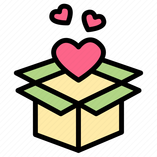 Charity, donation, care, support, donate, love, box icon - Download on Iconfinder