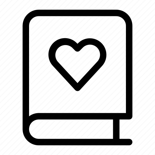 Book, love, education, romantic, heart icon - Download on Iconfinder