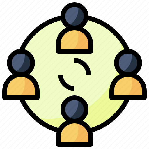 Business, collaboration, employee, manager, networking, sharing, working icon - Download on Iconfinder