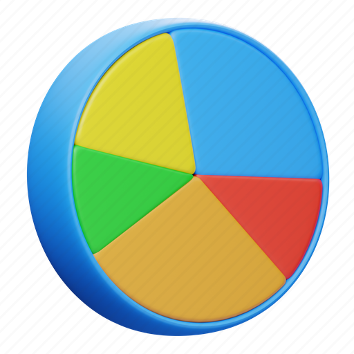 Diagram, pie chart, infographic, chart, business, finance, report 3D illustration - Download on Iconfinder