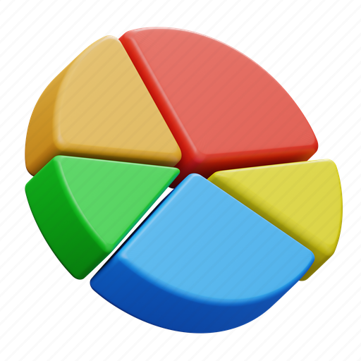 Diagram, pie chart, infographic, chart, business, finance, report 3D illustration - Download on Iconfinder