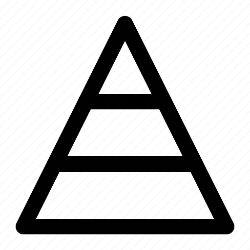 Pyramid, triangle, chart, diagram icon - Download on Iconfinder