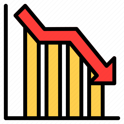 Analytics, bar, business, chart, finance, graph, loss icon - Download on Iconfinder