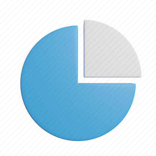Pie, chart, front, statistics, diagram, analytics, graph 3D illustration - Download on Iconfinder