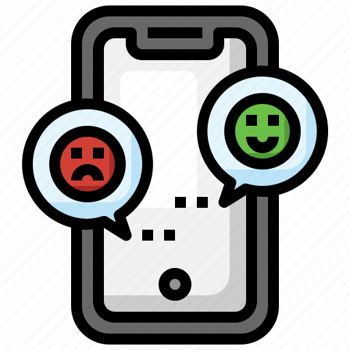 Chat, conversationa, sad, smartphone, smile icon - Download on Iconfinder