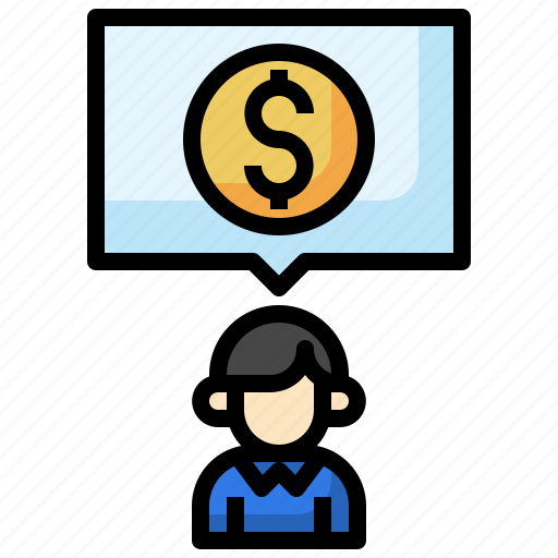 Money, chat, man, communications, speech, bubble icon - Download on Iconfinder