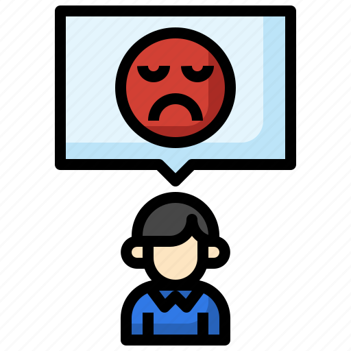 Sad, talk, chat, negotiating, feeling icon - Download on Iconfinder
