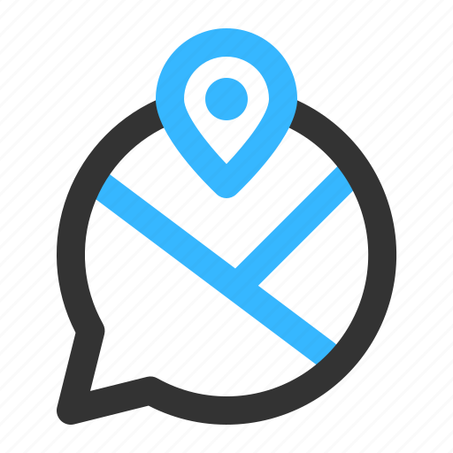 Chat, communication, share, location, map icon - Download on Iconfinder
