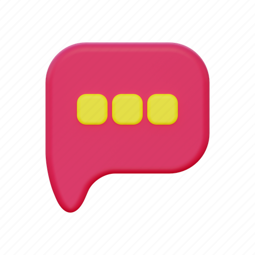 Chat, message, communication, talk, conversation, bubble, mail 3D illustration - Download on Iconfinder