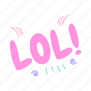 fun, laugh, feeling, emotion, sticker, message, chat
